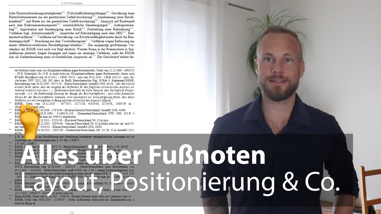 Word: Wie kann ich das Layout von Fußnoten gestalten?