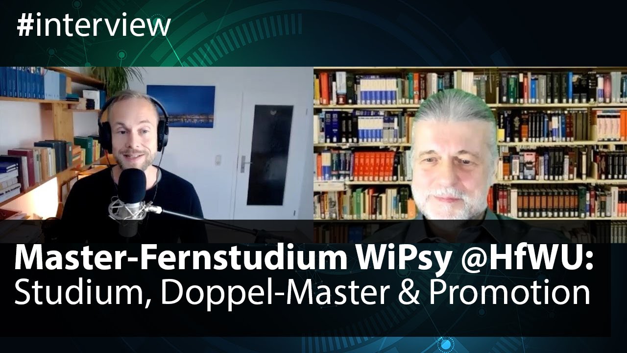 Doppel-Master Wirtschaftspsychologie per Fernstudium an der HfWU: Prof. Dr. Reinhardt im Interview