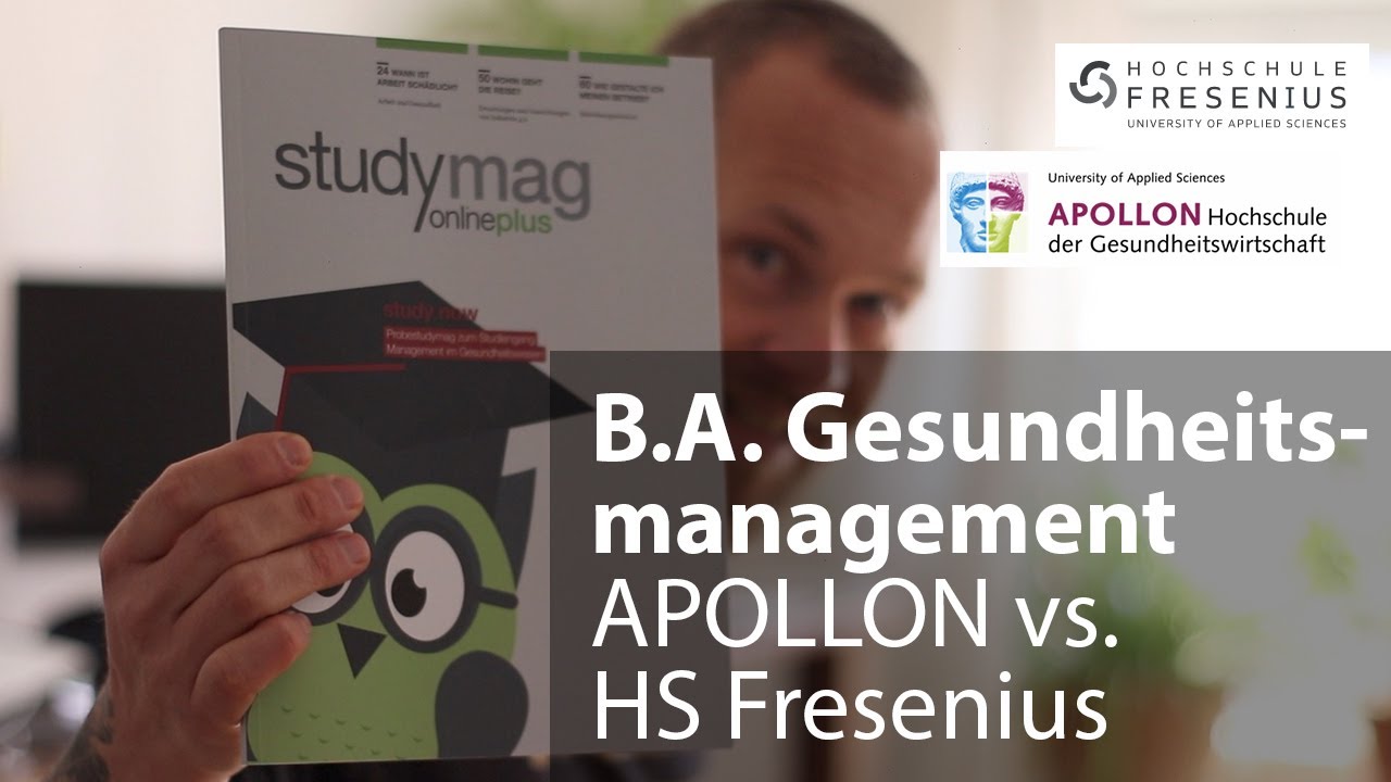 Fernstudium Gesundheitsmanagement: APOLLON vs. Hochschule Fresenius - Bachelor berufsbegleitend