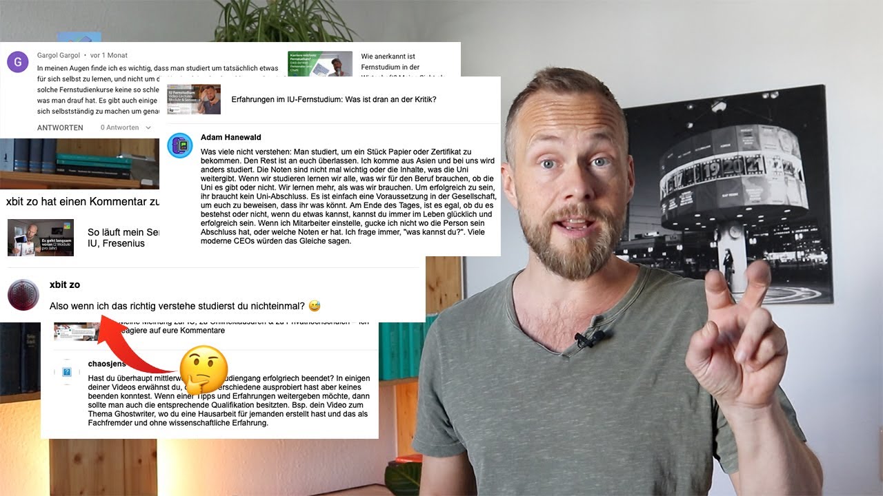 Ich reagiere auf eure Kommentare! Warum ich keinen Abschluss habe & wie ich „studiere“
