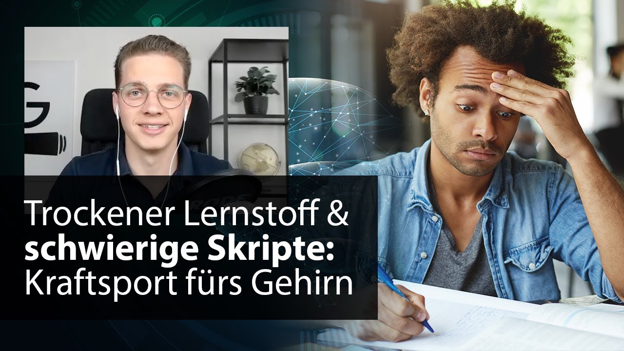 Trockener Lernstoff & schwierige Skripte: Wie damit umgehen? Tipps von Lernberater Gabriel Gorbach