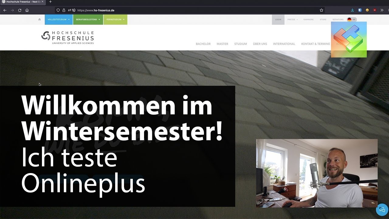 Ich schreibe mich ein an der Hochschule Fresenius ins Fernstudium – Onlineplus