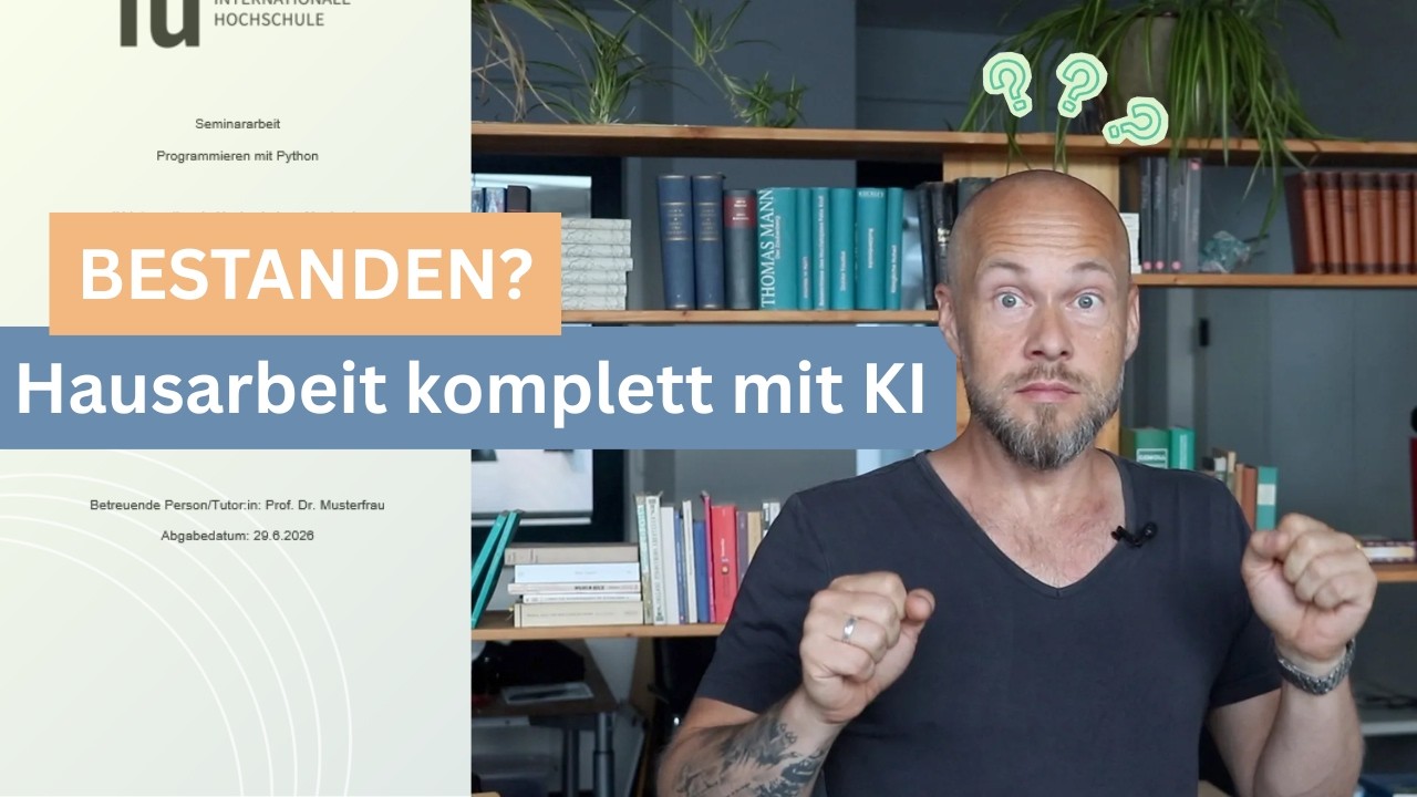Ich habe eine Hausarbeit komplett mit KI geschrieben – so wurde sie bewertet 😲